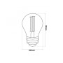 Kit guirlande lumineuse extérieure 11,5m + 10 ampoules LED G45/E27 filament 4W - 2200K - IP44