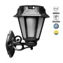 Lanterne murale solaire LED extérieure "BISSO/ROSETTA" avec capteur PIR - 2 modes de fonctionnement - 4000K