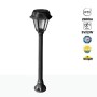 Borne LED solaire de jardin "MIZAR/ROSETTA" avec capteur PIR - 2 modes de fonctionnement - 4000K