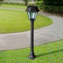 Borne LED solaire de jardin "MIZAR/ROSETTA" avec capteur PIR - 2 modes de fonctionnement - 4000K
