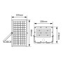 Projecteur solaire LED de sécurité 12W - Capteur PIR et télécommande - 4000K - IP65