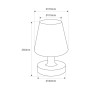 Lampe de table LED sans fil RGBW - 6W - Rechargeable