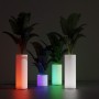 Jardinière cylindrique LED RGBW - 5W - 40 x Ø 40cm - Rechargeable