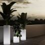 Jardinière cylindrique LED RGBW - 5W - 40 x Ø 40cm - Rechargeable