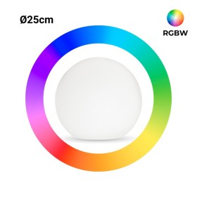 Lampe de table sphérique d'extérieur - RGBW - 1W - Ø25cm - Rechargeable Lampe de table sphérique d'extérieur - RGBW - 1W - Ø25cm - Rechargeable