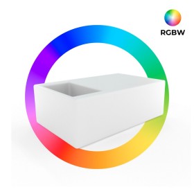 Table lumineuse LED RGBW avec bac à glace - 120 x 66 x 48cm - 24W - Rechargeable