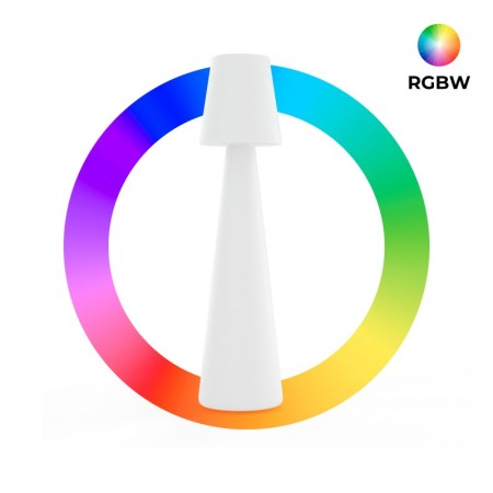Lampadaire LED RGBW - 64W - Rechargeable - 120 cm