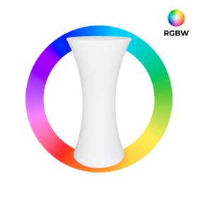 Table lumineuse LED RGBW - 110 x Ø60 cm - 32W - Rechargeable