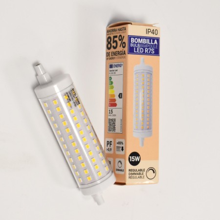 Ampoule LED R7S régulable 118mm - 1700lm - 230V - 15W