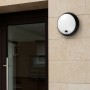 Plafonnier LED extérieur rond avec capteur PIR - 20W - CCT - IP65