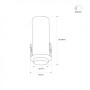 Spot encastré au plafond "ROMI" 7W - Zoom - Puce OSRAM - 2700K