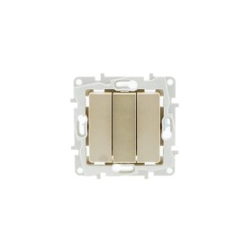 Mécanisme triple interrupteur 1 voie encastrable