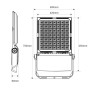 Projecteur LED Asymétrique 600W 160lm/W – IP66 – 5000K – Driver SOSEN
