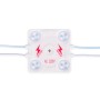 Module LED carré pour signalisation - 3,6W - 220V AC - IP65 - 165º.