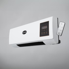 Chauffage + Ventilateur PTC 1500W Blanc Télécommande