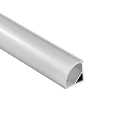 Profil d’angle pour ruban LED avec diffuseur – Kit complet – 16x16 mm – Ruban LED ≤10 mm – 2 mètres