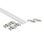Profilé de ruban LED en saillie avec diffuseur - Kit complet - 13x5,6mm - Ruban LED ≤10mm - 2 mètres