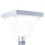 Lampadaire solaire LED rectangulaire pour jardins 45W avec détecteur de proximité
