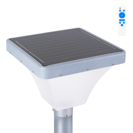 Lampadaire solaire LED rectangulaire pour jardins 45W avec détecteur de proximité