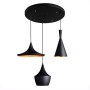 Suspension scandinave en métal 3 lampes "Trippel"