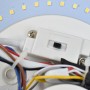 Plafonnier LED imitation bois - CCT réglable sur 2 températures différentes de 3000-4000ºK- Ø450mm - 28W
