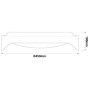 Plafonnier LED imitation bois - CCT réglable sur 2 températures différentes de 3000-4000ºK- Ø450mm - 28W