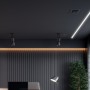 Profilé de bande LED en surface pour angles - Avec diffuseur - Kit complet - 15,8x15,8mm - Bande LED ≤10 mm - 1 mètre