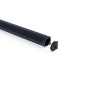 Profilé de bande LED en surface pour angles - Avec diffuseur - Kit complet - 15,8x15,8mm - Bande LED ≤10 mm - 1 mètre