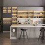 Profilé de bande LED en surface pour angles - Avec diffuseur - Kit complet - 15,8x15,8mm - Bande LED ≤10 mm - 1 mètre