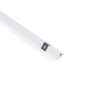 Profilé de bande LED en surface pour angles - Avec diffuseur - Kit complet - 15,8x15,8mm - Bande LED ≤10 mm - 1 mètre
