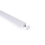 Profilé de bande LED en surface pour angles - Avec diffuseur - Kit complet - 15,8x15,8mm - Bande LED ≤10 mm - 1 mètre