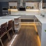 Profilé de bande LED en surface pour angles - Avec diffuseur - Kit complet - 15,8x15,8mm - Bande LED ≤10 mm - 1 mètre