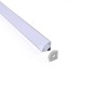 Profilé de bande LED en surface pour angles - Avec diffuseur - Kit complet - 15,8x15,8mm - Bande LED ≤10 mm - 1 mètre