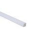 Profilé de bande LED en surface pour angles - Avec diffuseur - Kit complet - 15,8x15,8mm - Bande LED ≤10 mm - 1 mètre