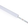Profilé de bande LED en surface pour angles - Avec diffuseur - Kit complet - 15,8x15,8mm - Bande LED ≤10 mm - 1 mètre