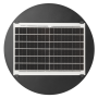 Lampadaire solaire LED 100W crépusculaire avec détecteur de mouvement et télécommande