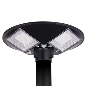 Luminaire LED Solaire 90W 9000Lm avec détecteur IP67 Panneau : 6V 18W Batterie : 3,2V 15000MaH