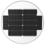 Luminaire LED Solaire 150W 15000Lm avec détecteur de mouvement IP67 Panneau : 6V 18W Batterie : 3,2V 15000MaH Gris