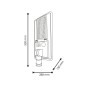 Lampadaire solaire LED 150W 5000K - Panneau 6 V 20 W - Batterie 15 Ah Capteur/Télécommande