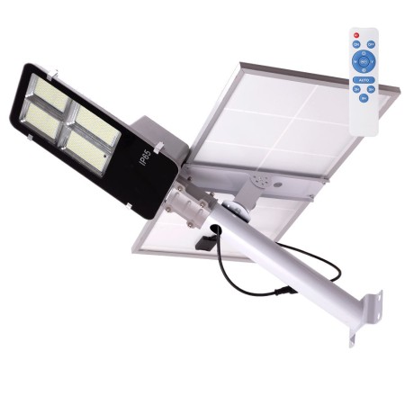 Lampadaire Solaire LED 300W - Télécommande -  Dimmable - Panneau : 6V - Batterie : 3,2V 30000MaH