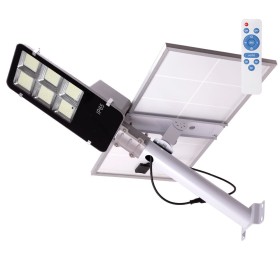 Lampadaire LED Solaire 400W - Télécommande - Dimmable - Panneau: 6V - Batterie: 3,2V 35000MaH