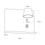 Lampe de lecture murale "BASKOP" - 6W - CCT - Port USB + USB-C