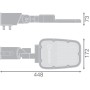 Lampadaire LED 120W 15 840Lm 6000K IP66 PRO 50 000H