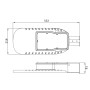 Module Optique LED 65W 11700Lm 4000K Bridgelux IP67 50000H Intensité Variable/Programmable Philips XITANIUM