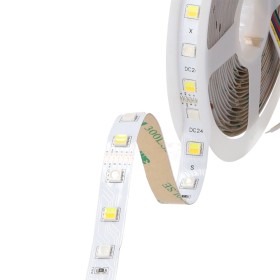 Bande LED SMD5050 14,4 W/M 140 lm/W 24 V CC IP20 RGB/CCT Rouleau 5 m