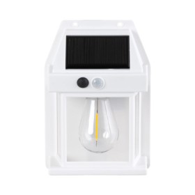 Applique Solaire IP44 3W 3000K 100Lm avec Capteur PIR - Blanc