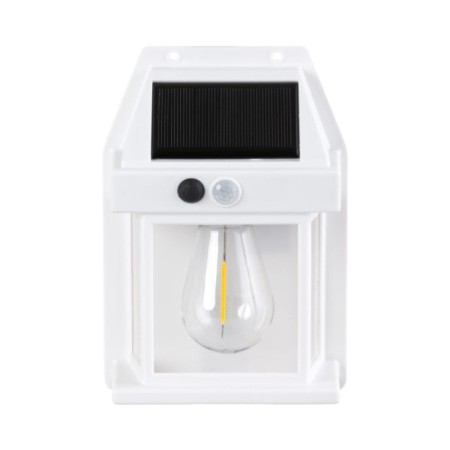Applique Solaire IP44 3W 3000K 100Lm avec Capteur PIR - Blanc