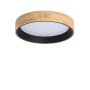 Plafonnier LED décoratif 30W - CCT réglable sur 3 températures différentes de 3000-6000ºK - Télécommande Finition noire