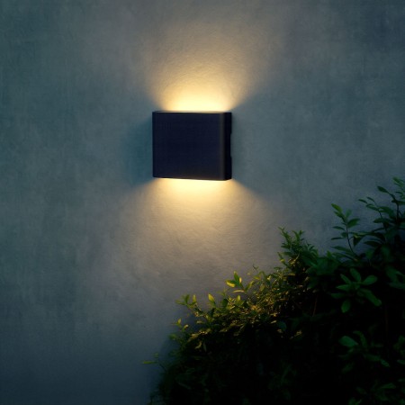 Applique murale LED 'Medford' 2x3W noire