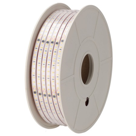 Ruban de 60 LED/m 1500 lm/m 12W SMD2835 - diffuseur microprismatique auto-redressé - 220 V CA IP65 50m 40 000 h